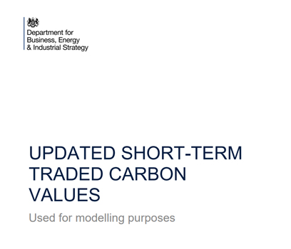 BEIS - UPDATED SHORT-TERM TRADED CARBON VALUES