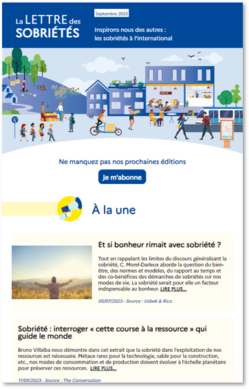 Sufficiency newsletter