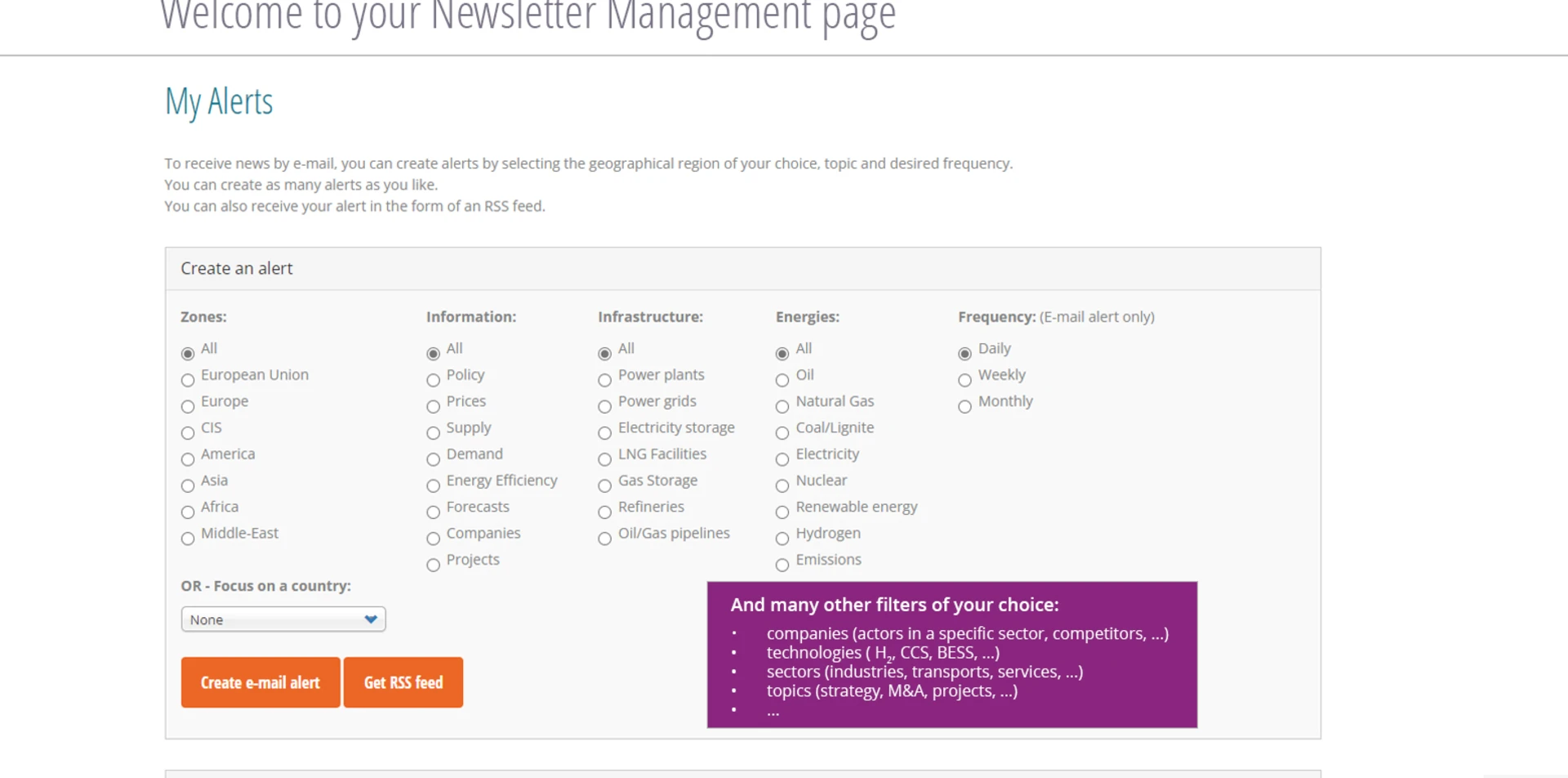 KEI alert management KEI alert management