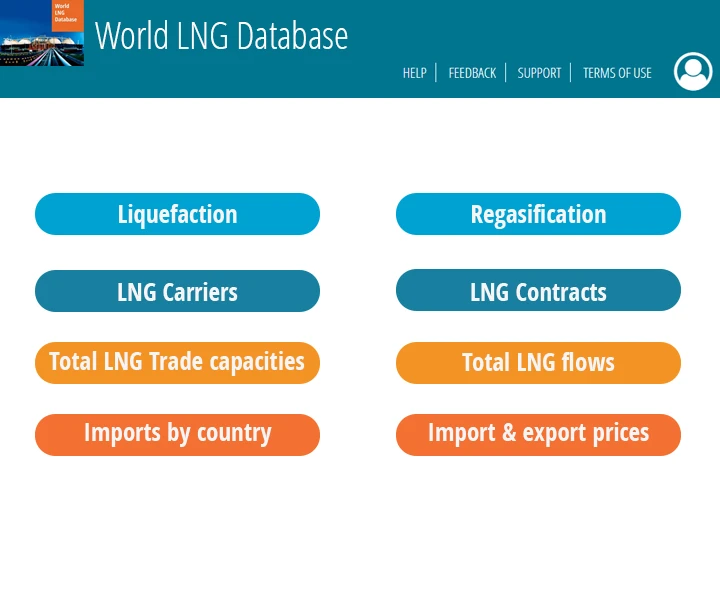 世界のLNGデータベース