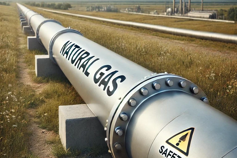 Natural gas pipe