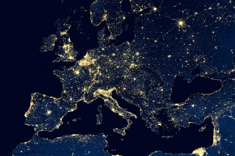 Earth at night