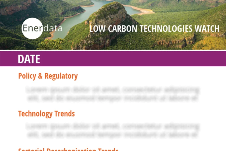 Low-carbon technologies watch