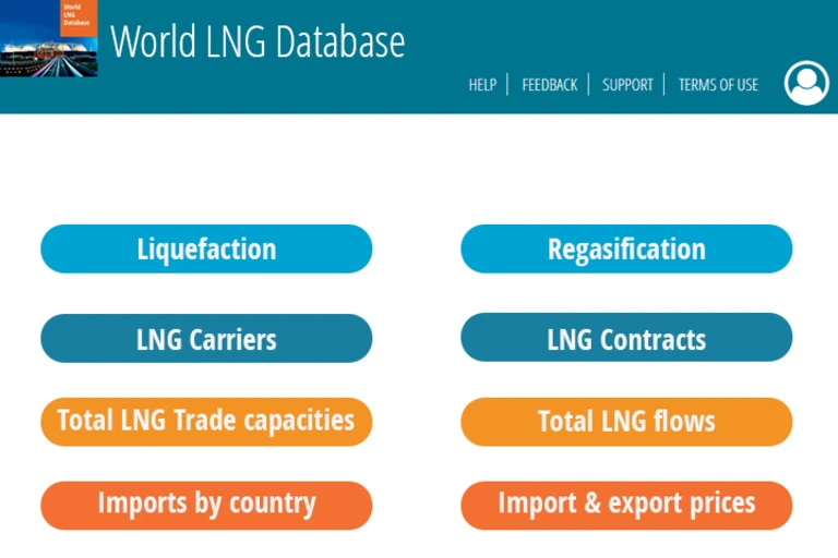 World LNG database