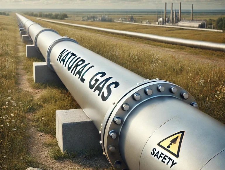 Natural gas pipe
