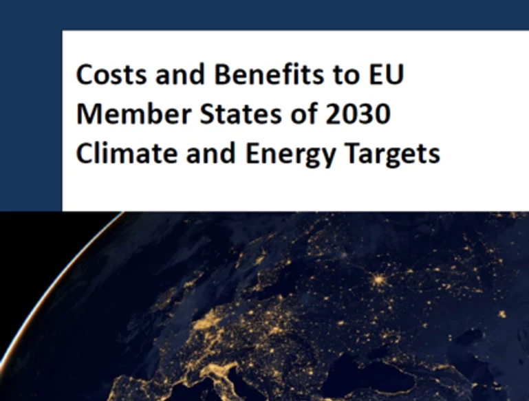 Costs and Benefits to EU Member States of 2030 Climate and Energy Targets
