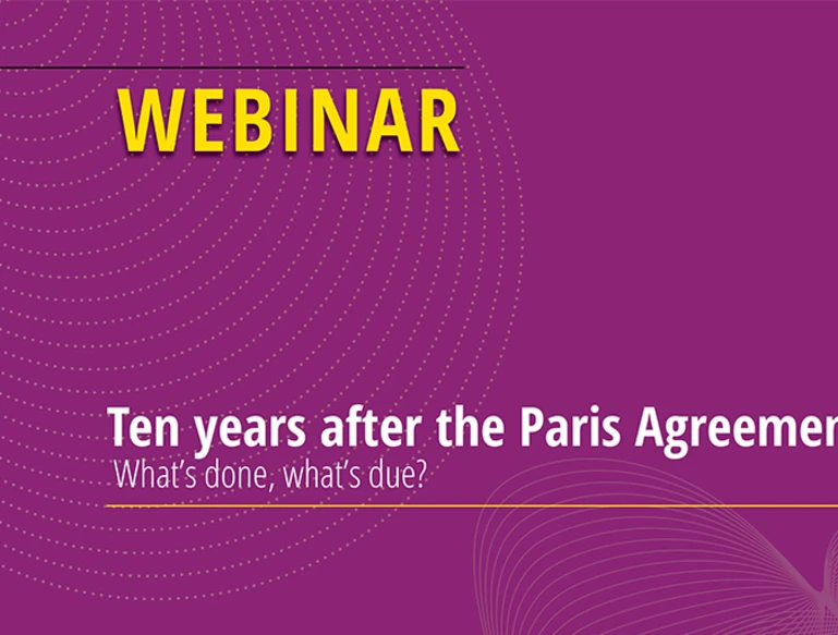 Webinar-Paris agreement status