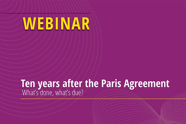 Webinar-Paris agreement status