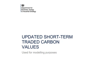 BEIS - UPDATED SHORT-TERM TRADED CARBON VALUES